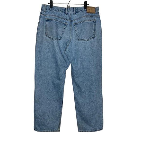 Arizona Blue Jeans Light Wash Denim Pants Loose Fit Relaxed Bootcut 38 x 30 - Picture 6 of 9